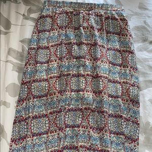 LA Hearts maxi skirt